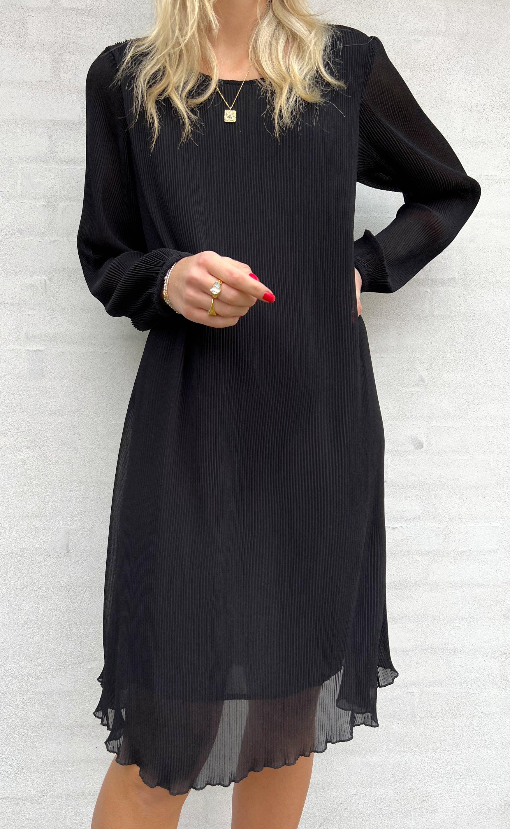 Say Ina Copenhagen Kjole Victoria Plisse Black