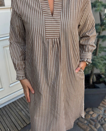 Say Ina Copenhagen Kjole Winnie Ls Brown Striped