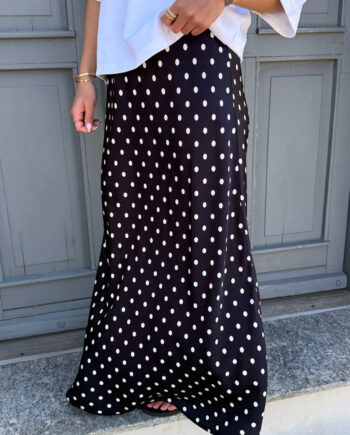 Say Ina Copenhagen Nederdel Diana Dot Black    White Dots