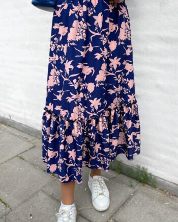 Say Ina Copenhagen Nederdel Hanna Navy   Rose Flower