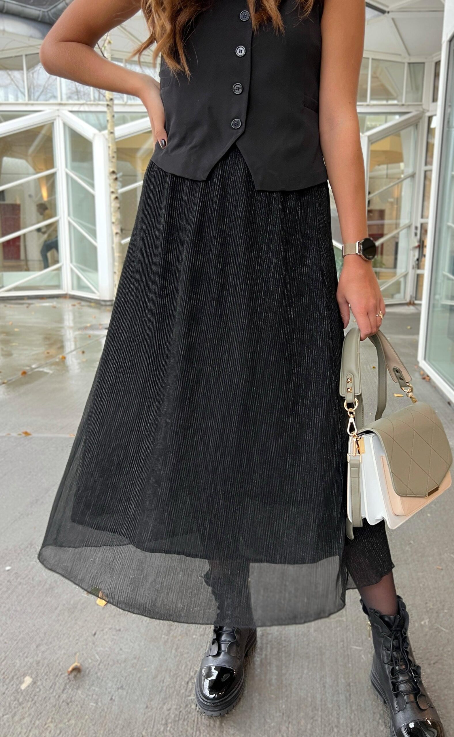 Say Ina Copenhagen Nederdel Hanne Black Glitter