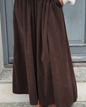 Say Ina Copenhagen Nederdel Lucia Brown Corduroy