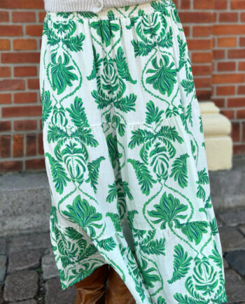 Say Ina Copenhagen Nederdel Malina White   Green Paisley