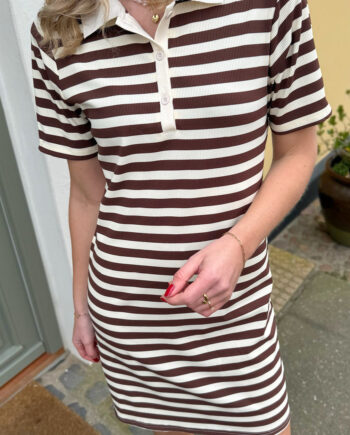 Say Ina Copenhagen Polo Kjole Pamela Brown Striped