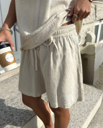 Say Ina Copenhagen Shorts Laura Linen Sand