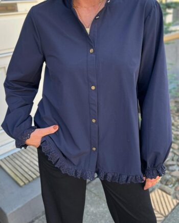 Say Ina Copenhagen Skjorte Annali Navy Blue