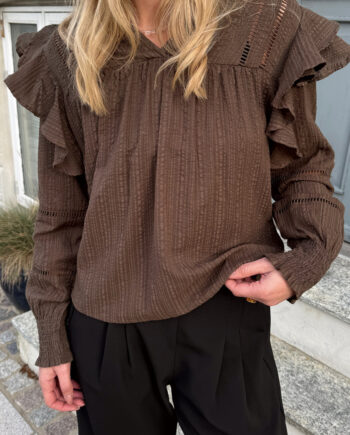 Say Ina Copenhagen Skjorte Ditte Dark Brown