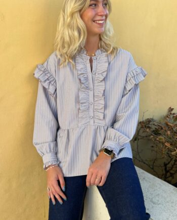 Say Ina Copenhagen Skjorte Frida Grey Striped