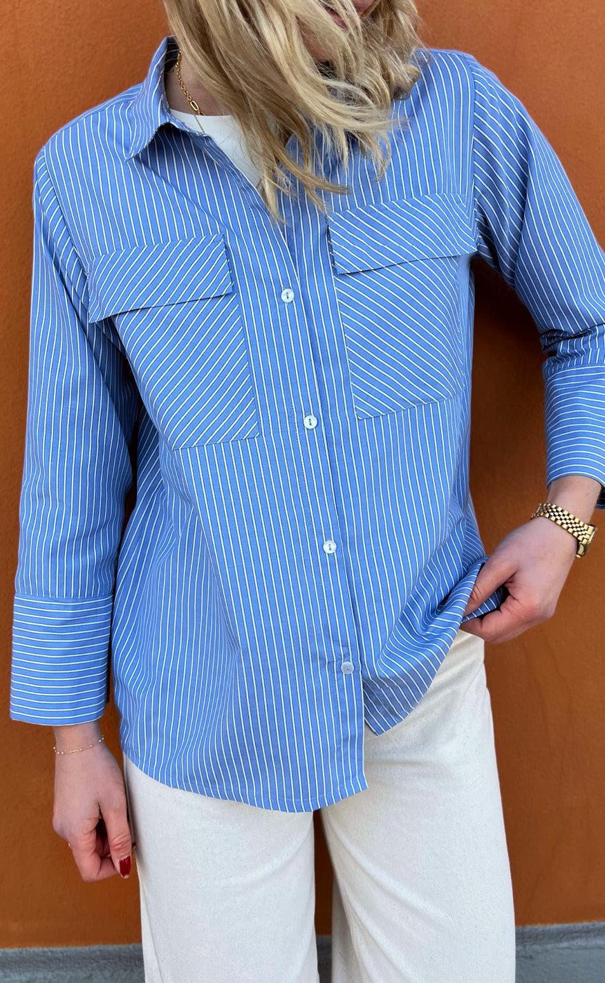 Say Ina Copenhagen Skjorte Lucy Blue Striped