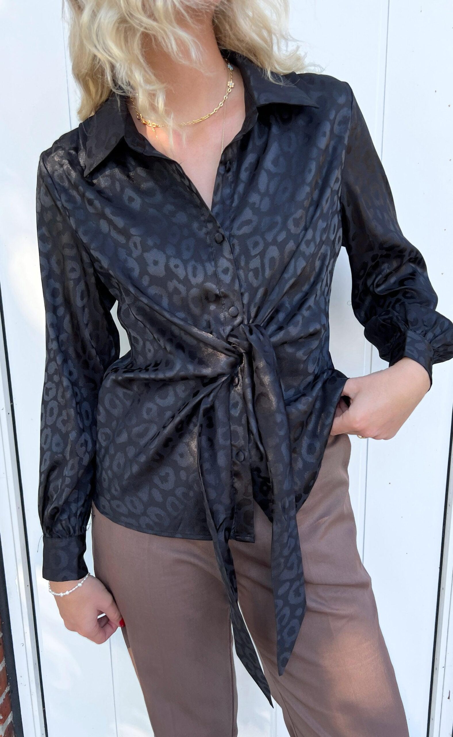 Say Ina Copenhagen Skjorte Luna Black Leo