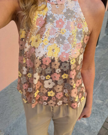 Say Ina Copenhagen Top Ava Summer Sequin Flowers