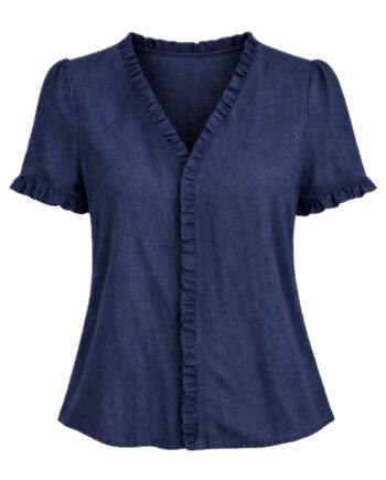 Say Ina Copenhagen Top Catja Blue Denim