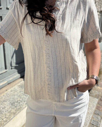 Say Ina Copenhagen Top Catja Off White    Stripes