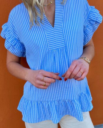 Say Ina Copenhagen Top Winnie Blue Striped