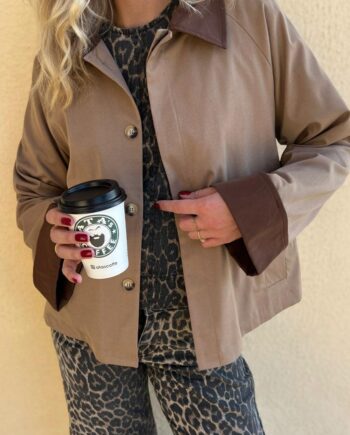 Say Ina Copenhagen Trenchcoat   Jakke Caroline Contrast Camel   Brown