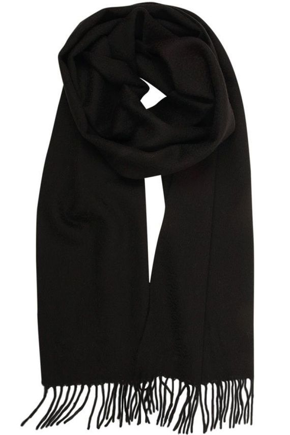Scarf Solid Col Wool