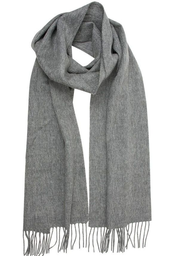 Scarf Solid Col Wool