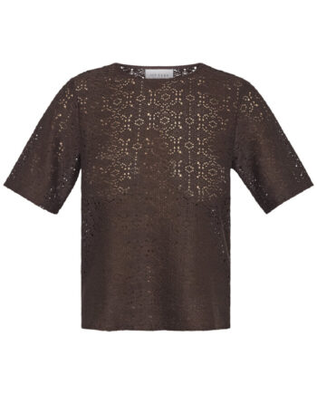 Sisters Point Bluse Elsia-ss   Chocolate
