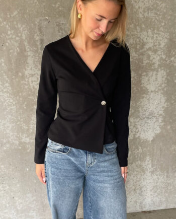 Sisters Point Bluse Gevela Ls Black