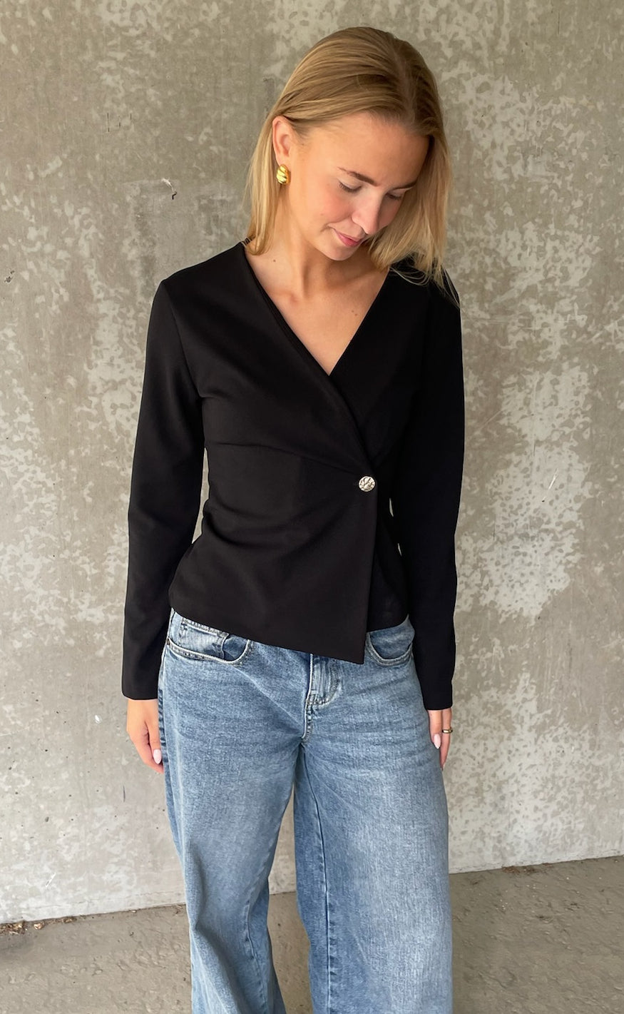 Sisters Point Bluse Gevela Ls Black
