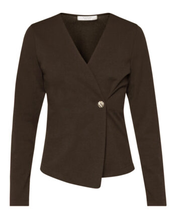 Sisters Point Bluse Gevela Ls    Chocolate