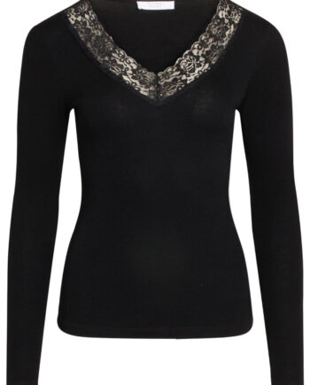 Sisters Point Bluse Pansy-ls Black