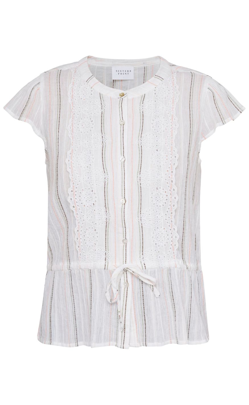 Sisters Point Skjorte Imla-ss Cream Stripe
