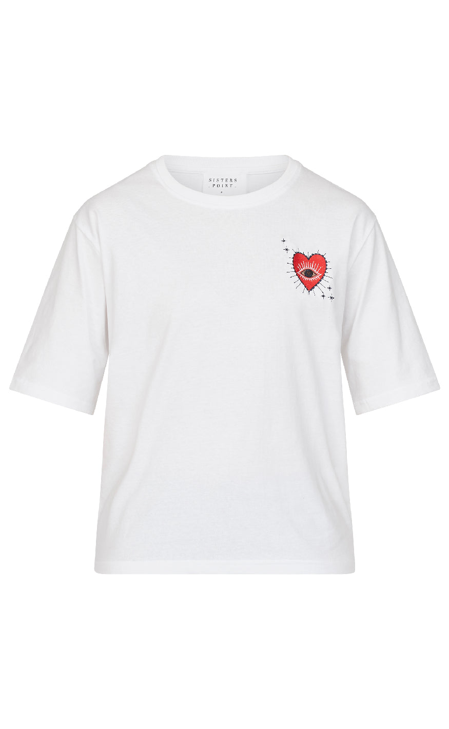 Sisters Point -shirt Heda Loose- Ss7 White Black