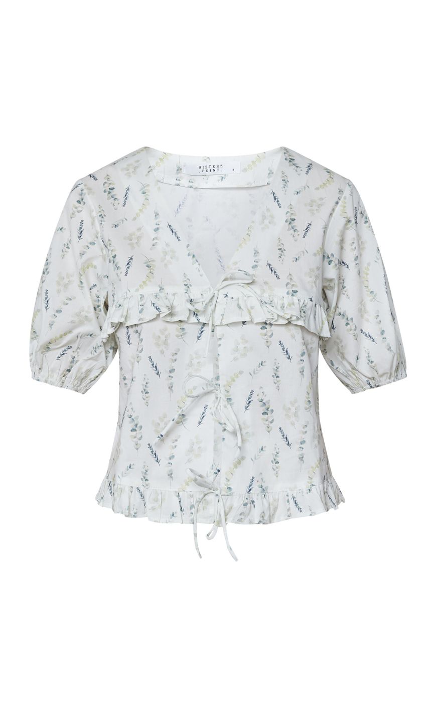 Sisters Point Top Inusa-tie2 Cream Flower