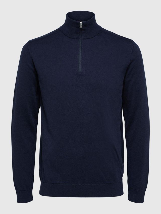 Slhberg Half Zip Cardigan   No