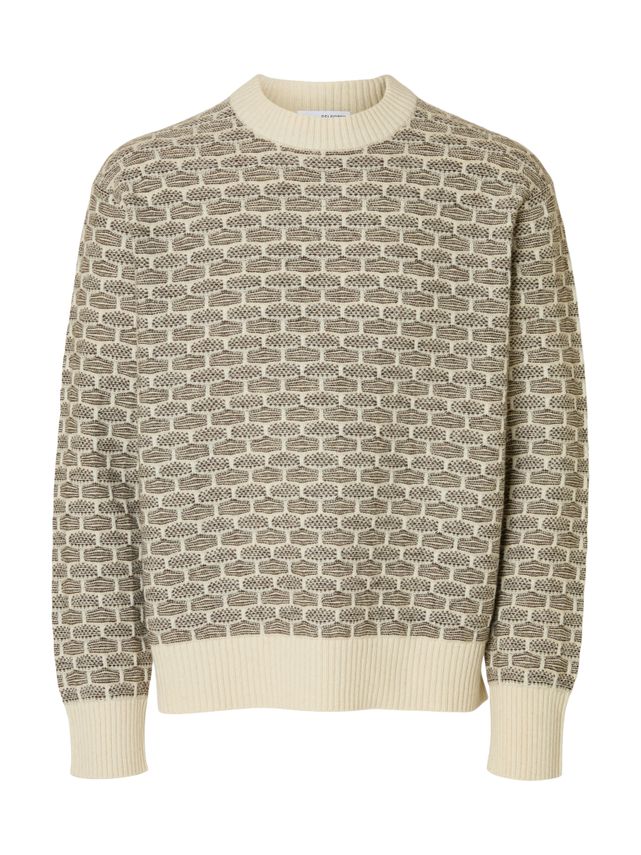 Slhkeith Ls Knit Relaxed Crew Neck