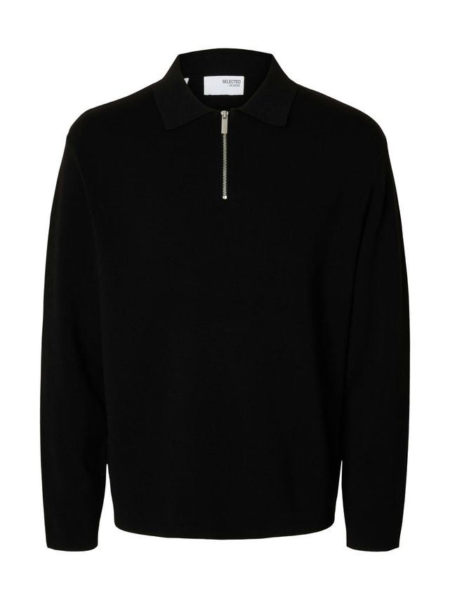 Slhteller Fn Relaxed Half Zip Polo