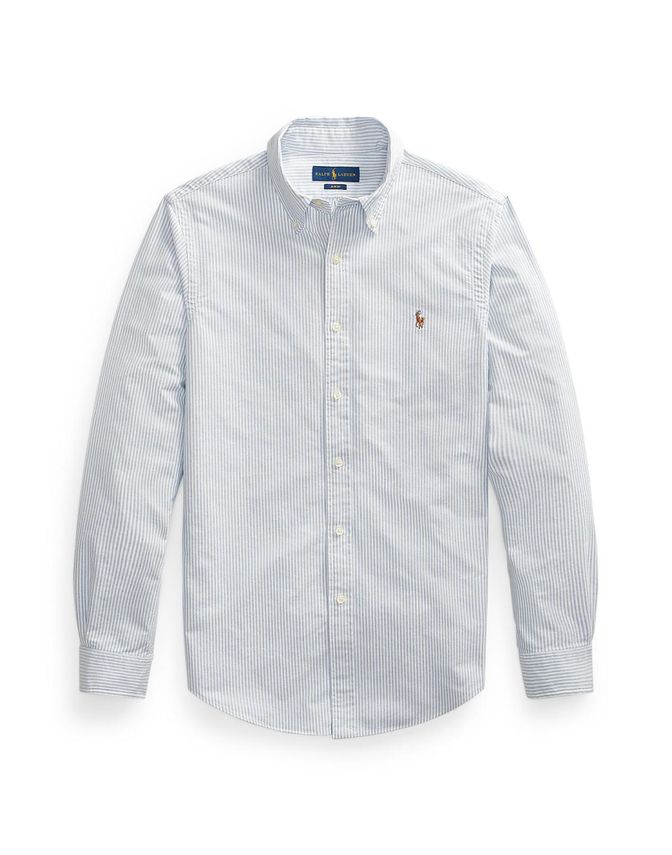 Slim Fit Striped Oxford Shirt
