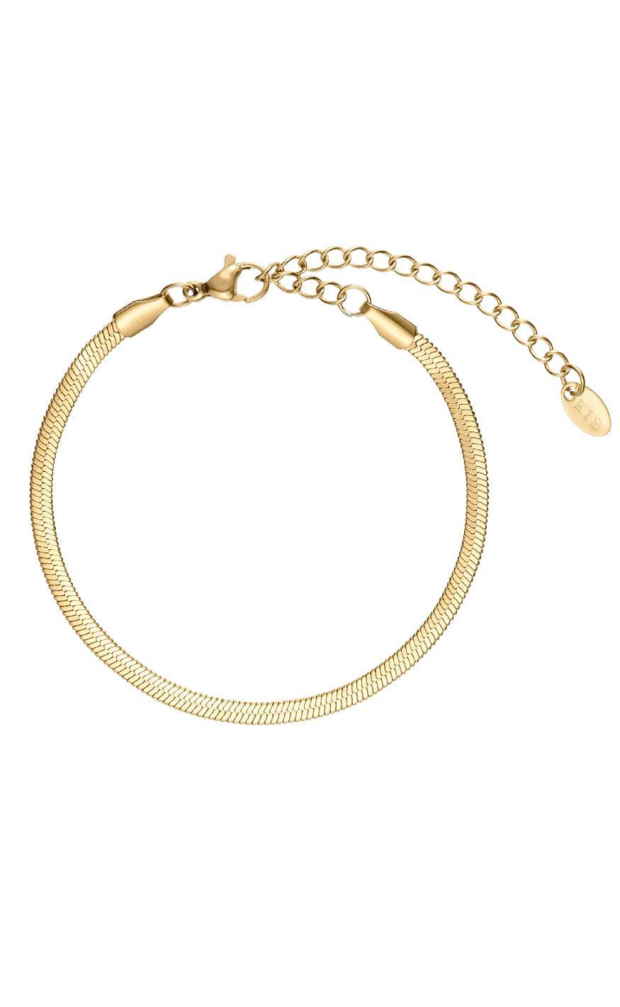 Smykkeli Copenhagen Armbånd Chicago Gold Colour