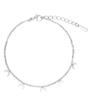 Smykkeli Copenhagen Armbånd Oslo Moon Silver Colour
