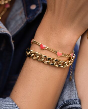 Smykkeli Copenhagen Armbånd Venice Gold Colour Chain