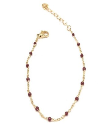 Smykkeli Copenhagen Armbånd Wien Gold Colour   Chocolate