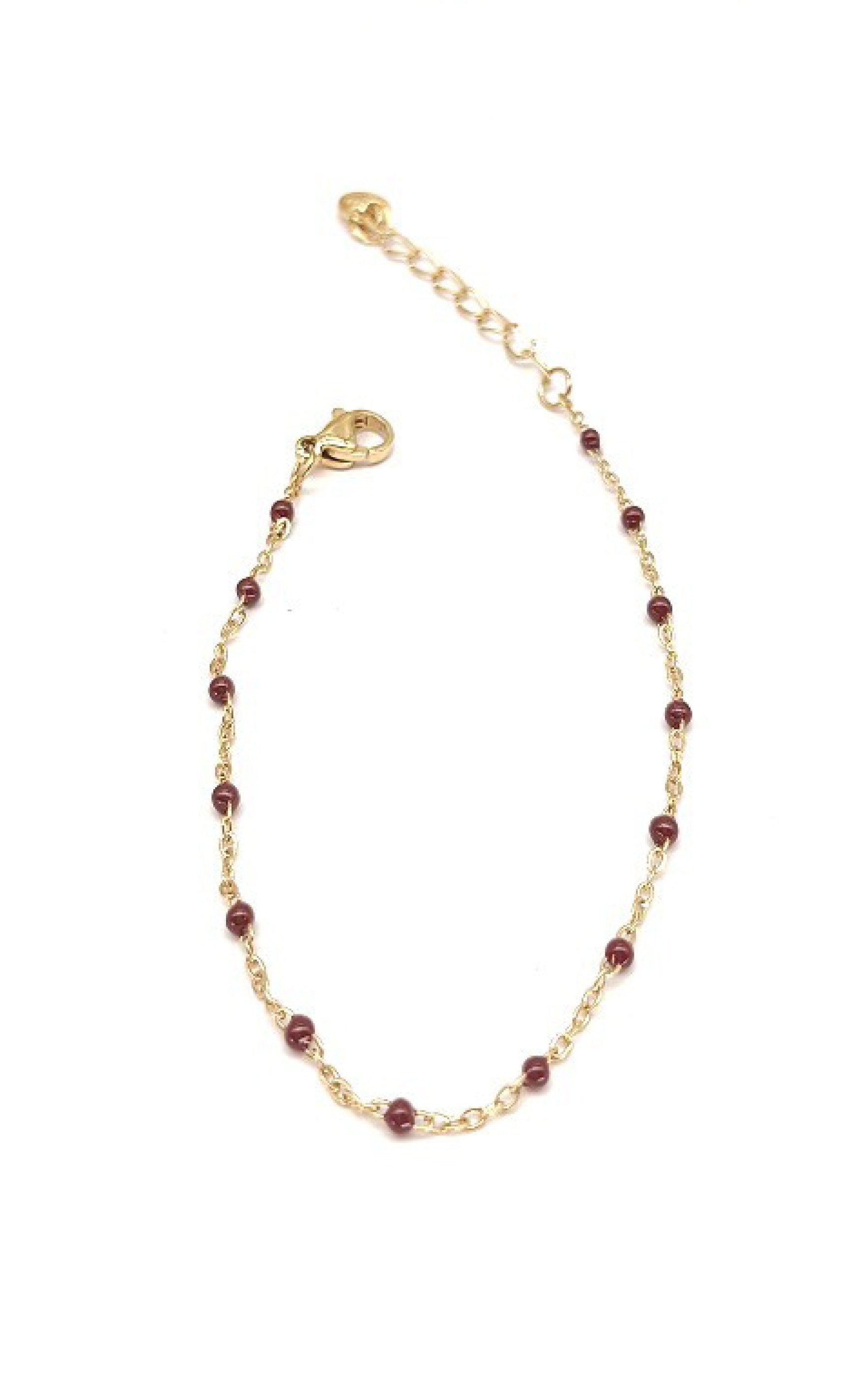 Smykkeli Copenhagen Armbånd Wien Gold Colour   Chocolate