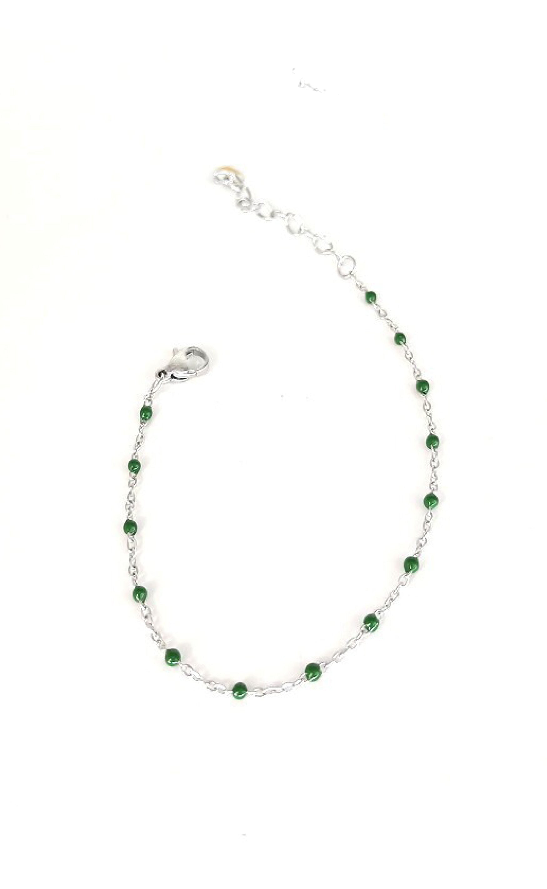 Smykkeli Copenhagen Armbånd Wien Silver Colour   Green