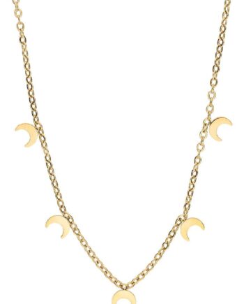 Smykkeli Copenhagen Halskæde Oslo Moon Gold Colour