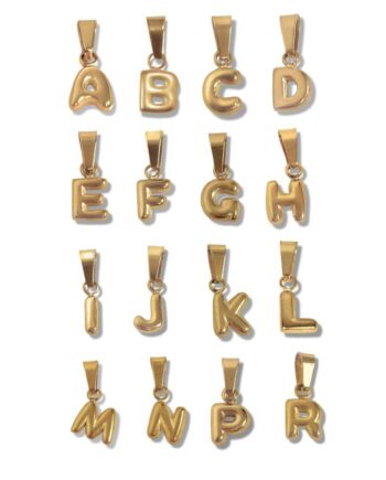 Smykkeli Copenhagen Vedhæng Chunky Letter Gold Colour