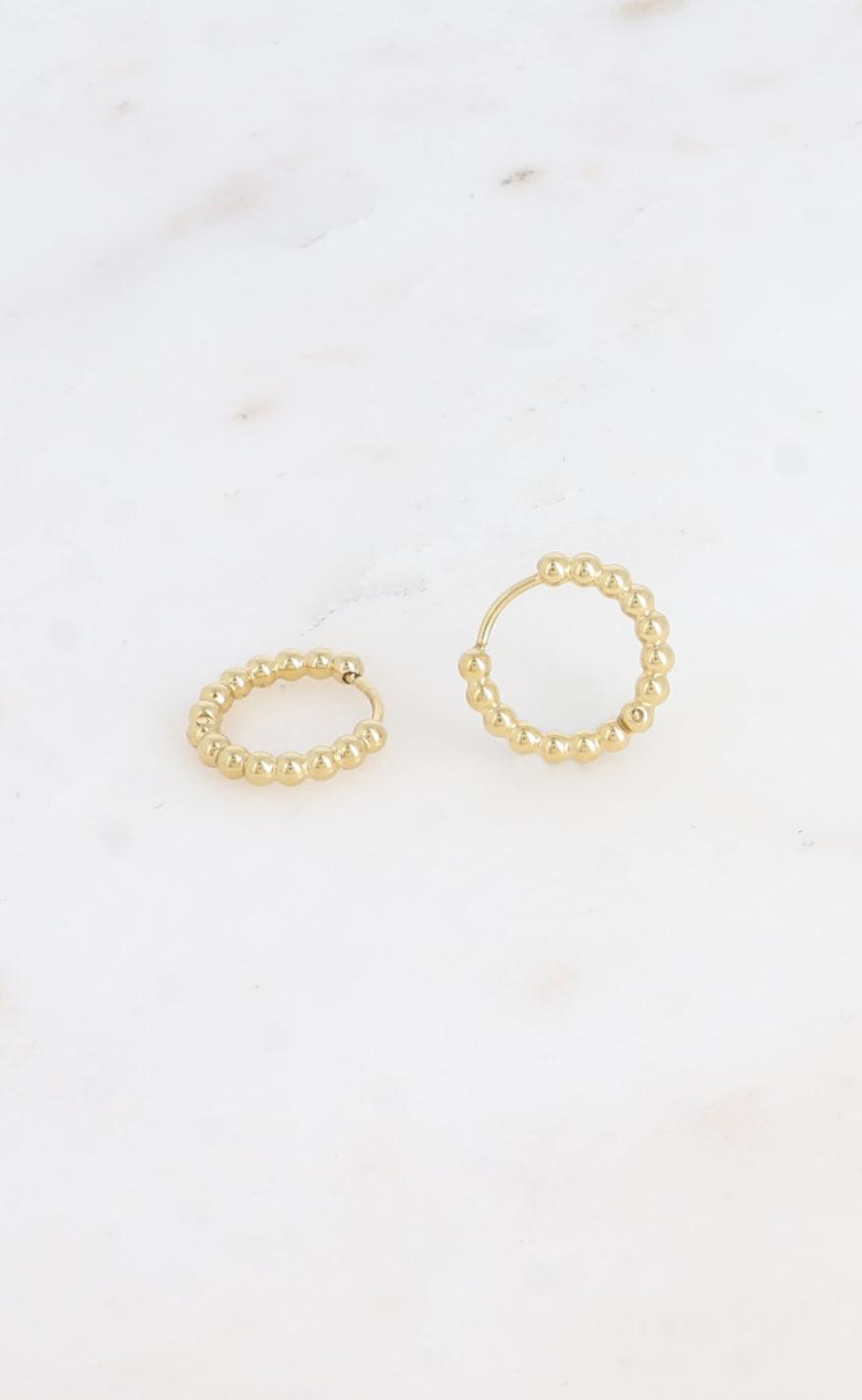 Smykkeli Copenhagen øreringe Brina Bubble Golden