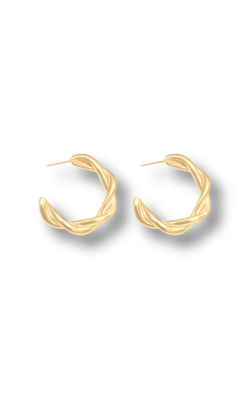 Smykkeli Copenhagen øreringe Hoops Ibiza Gold Colour