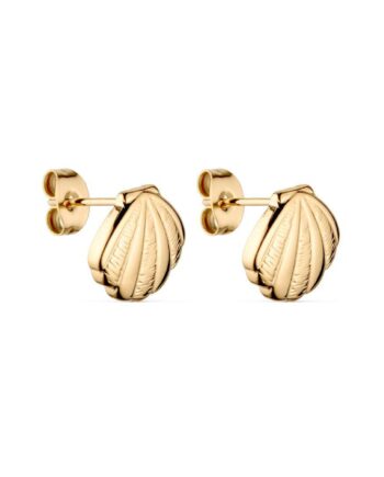 Smykkeli Copenhagen øreringe Shell Gold Colour