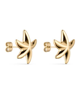 Smykkeli Copenhagen øreringe Starfish Gold Colour