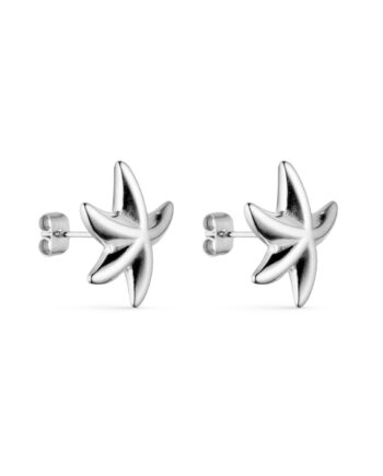 Smykkeli Copenhagen øreringe Starfish Silver Colour