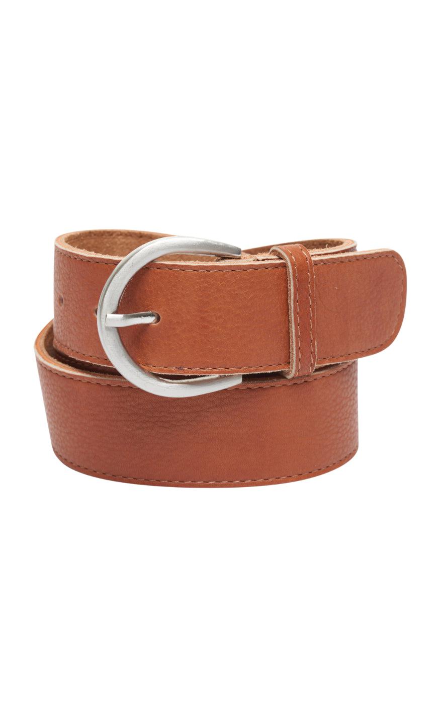 Tim Og Simonsen Bælte Anni Jeans Cognac Silver