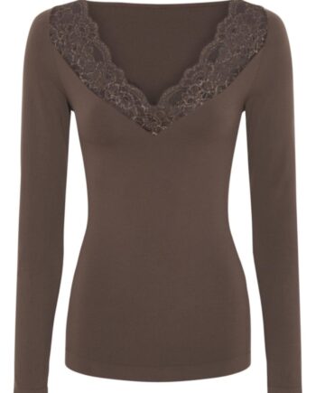 Tim   Simonsen Bluse Belen  -lace Caffe