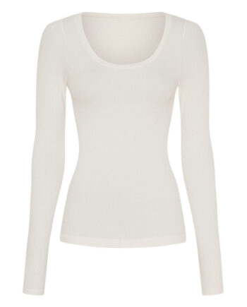 Tim   Simonsen Bluse Linea Rib Ivory