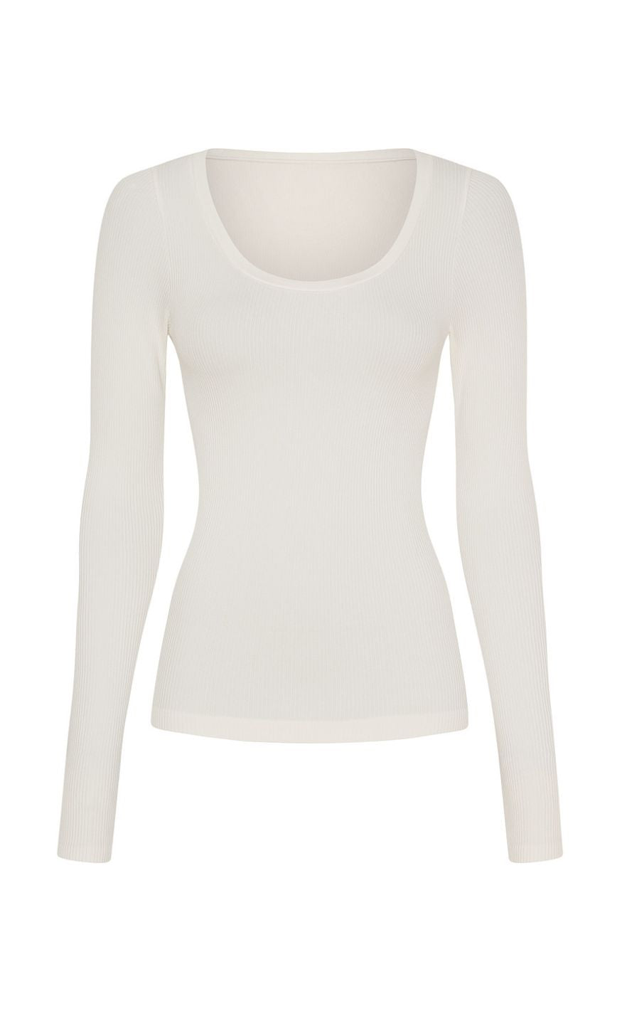 Tim Simonsen Bluse Linea Rib Ivory